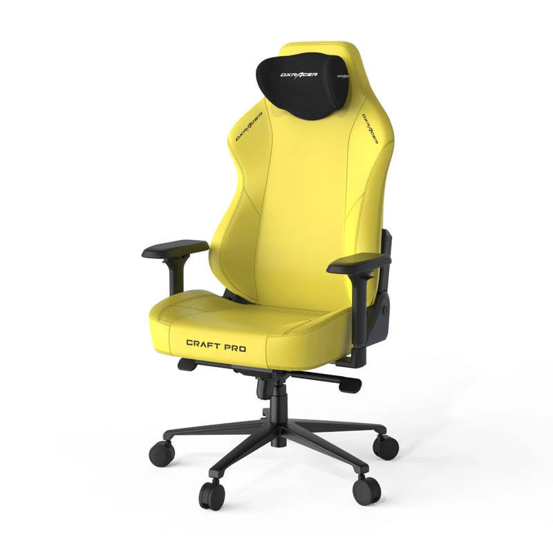 DXRacer Craft Pro Classic Gaming Chair - Yellow - كرسي ألعاب